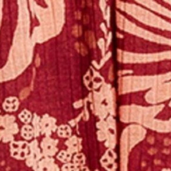 NWT Free People Red & Orange Cut Out Top - Picture 6 of 7